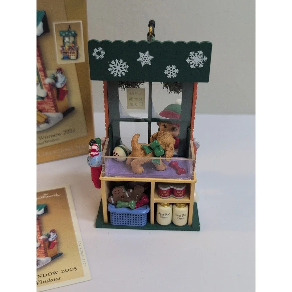 CHARMING 2005 HALLMARK KEEPSAKE 3RD IN‎ CHRISTMAS WINDOW SERIES BOY W PUPPY DOG